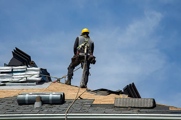 Professional Gutter Installation technician working in Monaca, PA